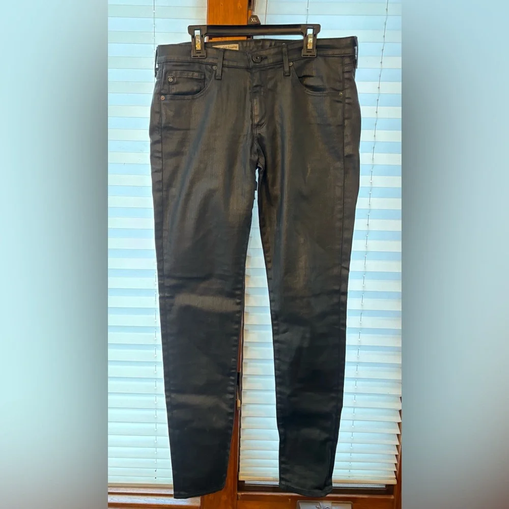 Adriano Goldsmied absolute leggings. Black coated skinny jeans. - Picture 4 of 10